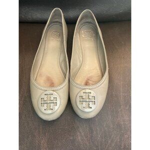 Tory Burch Tan Minnie Ballet Flats Size 8